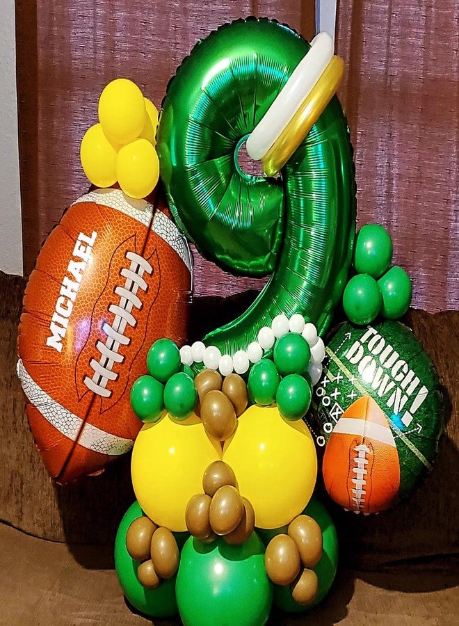 KHC-KHF Rugby-Balloon Football-Balloon 6Pcs 26 & 18 inch Football Foil Balloons Sports Party Decor Game Day Birthday School Tailgate Team Celebration Supply - Image 2